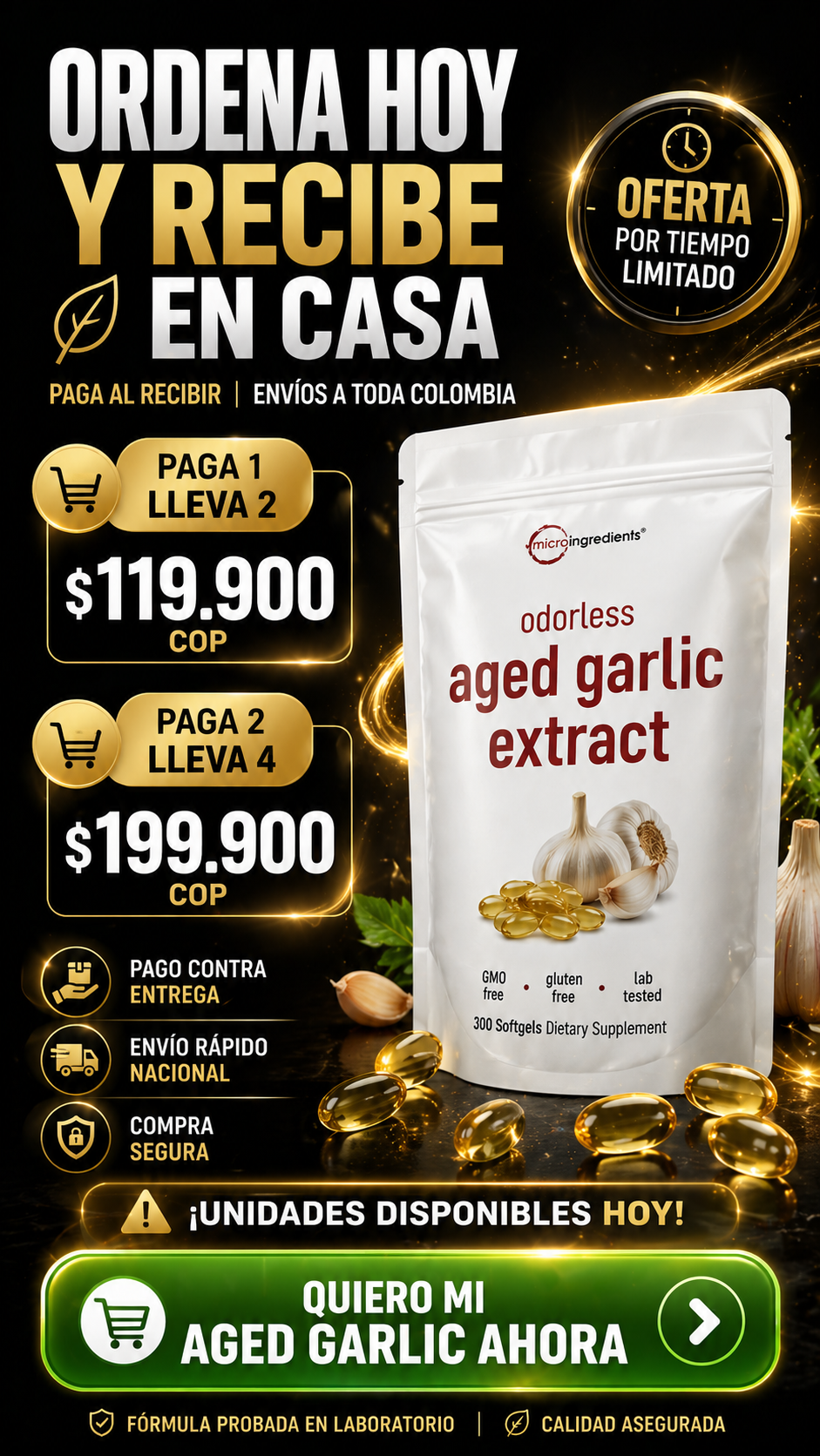 Extracto de ajo maduro - apoya tu salud desde adentro🧄